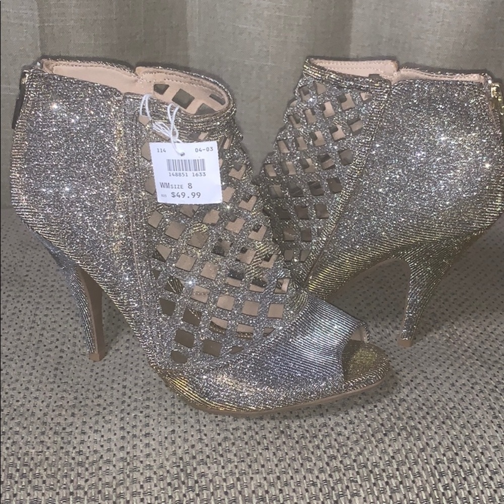 Christian Siriano Silver/Gold Shimmer Heels